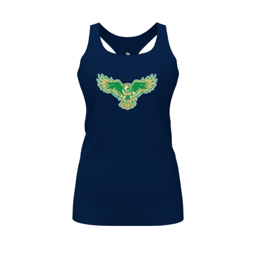 [FT0TRBNV-FYS-LOGO2] Decker Racerback Tank Top (Female Youth S, Navy, Logo 2)