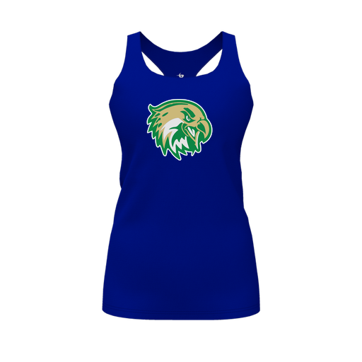 [FT0TRBRY-FYS-LOGO1] Decker Racerback Tank Top (Female Youth S, Royal, Logo 1)
