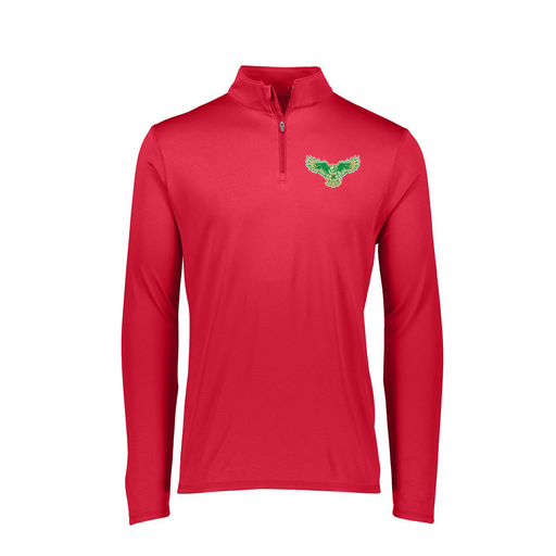 [FTLQFLRD-FAXS-LOGO2] Decker Women's Flex-Lite 1/4 Zip Shirt (Female Adult XS, Red, Logo 2)