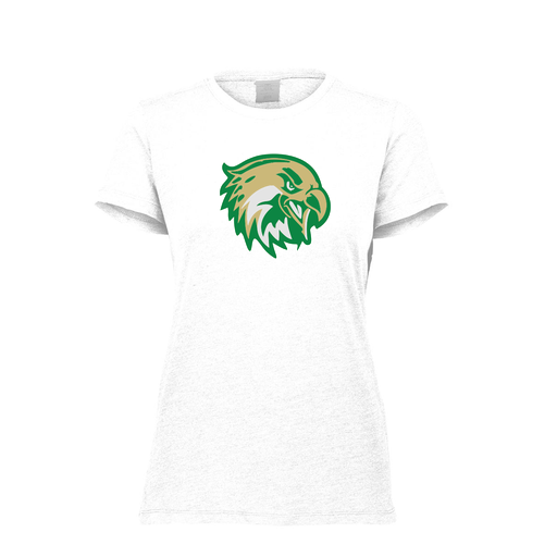 [FTSCUBWH-FAXS-LOGO1] Decker Women's Tri-Blend T-Shirt - Short Sleeve (Female Adult XS, White, Logo 1)