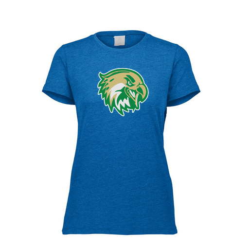 [FTSCUBRY-FAXS-LOGO1] Decker Women's Tri-Blend T-Shirt - Short Sleeve (Female Adult XS, Royal, Logo 1)