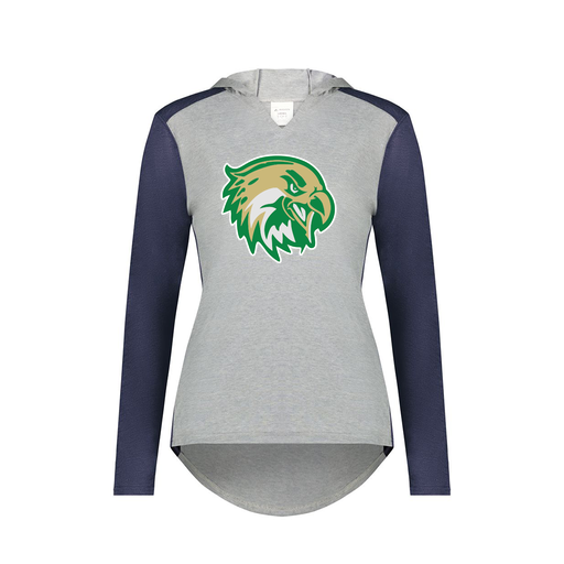 [6902.29V.XS-LOGO1] Ladies Vintage Hoodie (Female Adult XS, Navy, Logo 1)