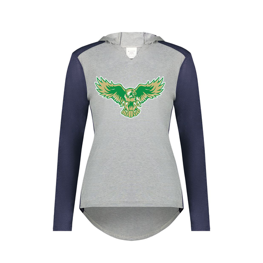 [6902.29V.XS-LOGO2] Ladies Vintage Hoodie (Female Adult XS, Navy, Logo 2)