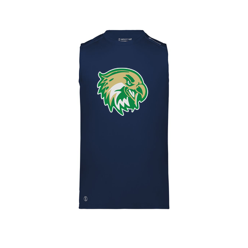 [222593.065.S-LOGO1] Men's CoolDry TankTop (Adult S, Navy, Logo 1)