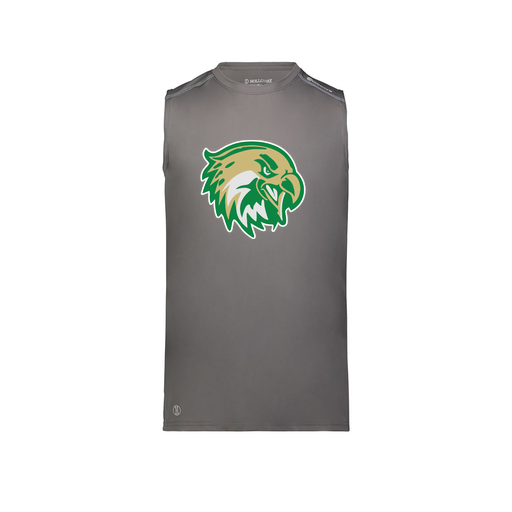 [222593.98D.S-LOGO1] Men's CoolDry TankTop (Adult S, Gray, Logo 1)