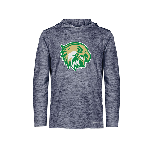 [FOLHCGNV-AS-LOGO1] Decker Men's Charge Hoodie (Adult S, Navy, Logo 1)