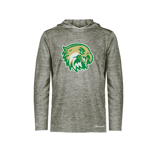 [FOLHCGGY-YS-LOGO1] Decker Youth Charge Hoodie (Youth S, Gray, Logo 1)