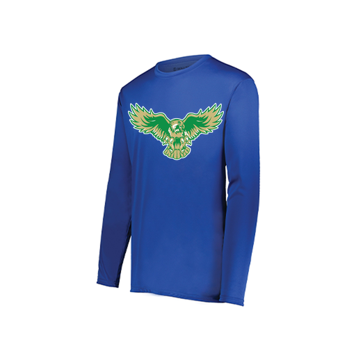 [222822.060.XS-LOGO2] Men's LS Smooth Sport Shirt (Adult XS, Royal, Logo 2)