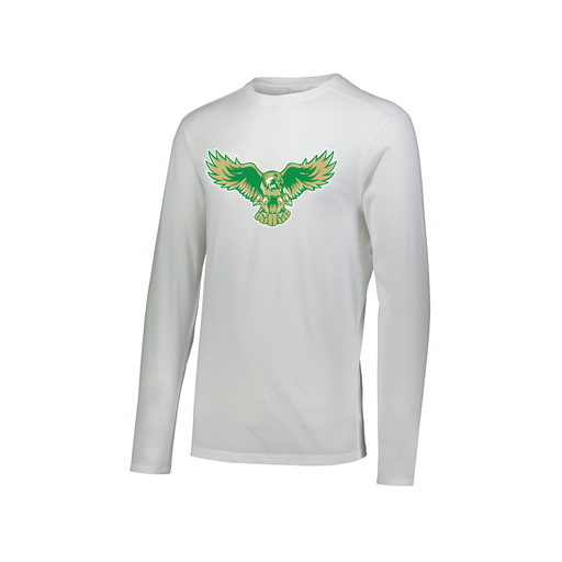 [FTLCUBWH-AXS-LOGO2] Decker Men's Tri-Blend T-Shirt - Long Sleeve (Adult XS, White, Logo 2)