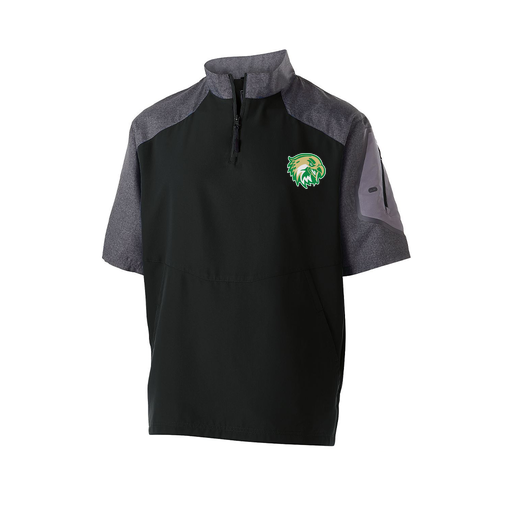 [229545.H05.XS-LOGO1] Men's Raider SS Pullover (Adult XS, Black, Logo 1)